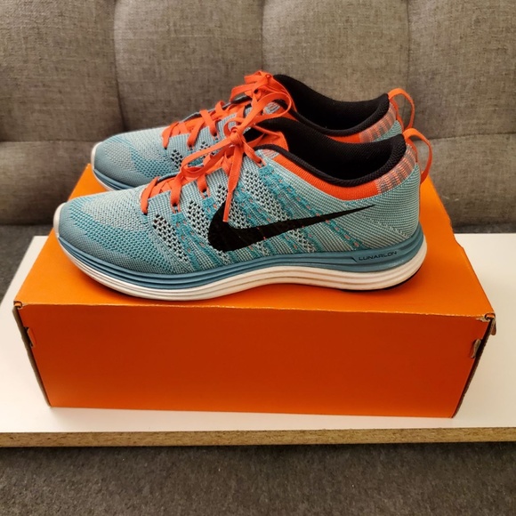 Nike Women's Flynit Lunar 1+ sport turq/black-wolf Grey - Picture 1 of 9